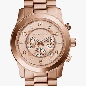 Michael Kors MK8096 Stainless Steel Rose Gold Chronograph Unisex Watch